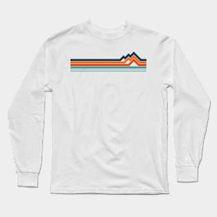 Retro Mountain Lines Long Sleeve T-Shirt